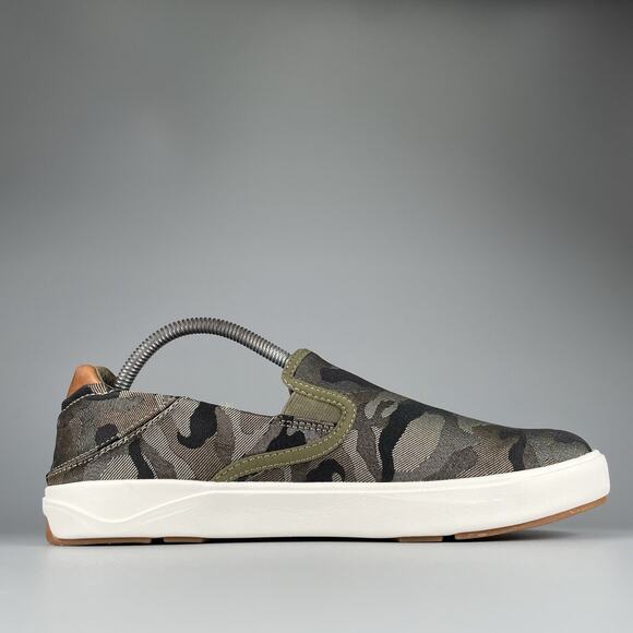 OluKai Lae'Ahi Pa'i Men Size 8.5 Husk Ke Au Camo Casual Slip On Shoes Casual NEW - Picture 4 of 8